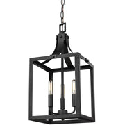 Labette Small 3-Light Chandelier in Black