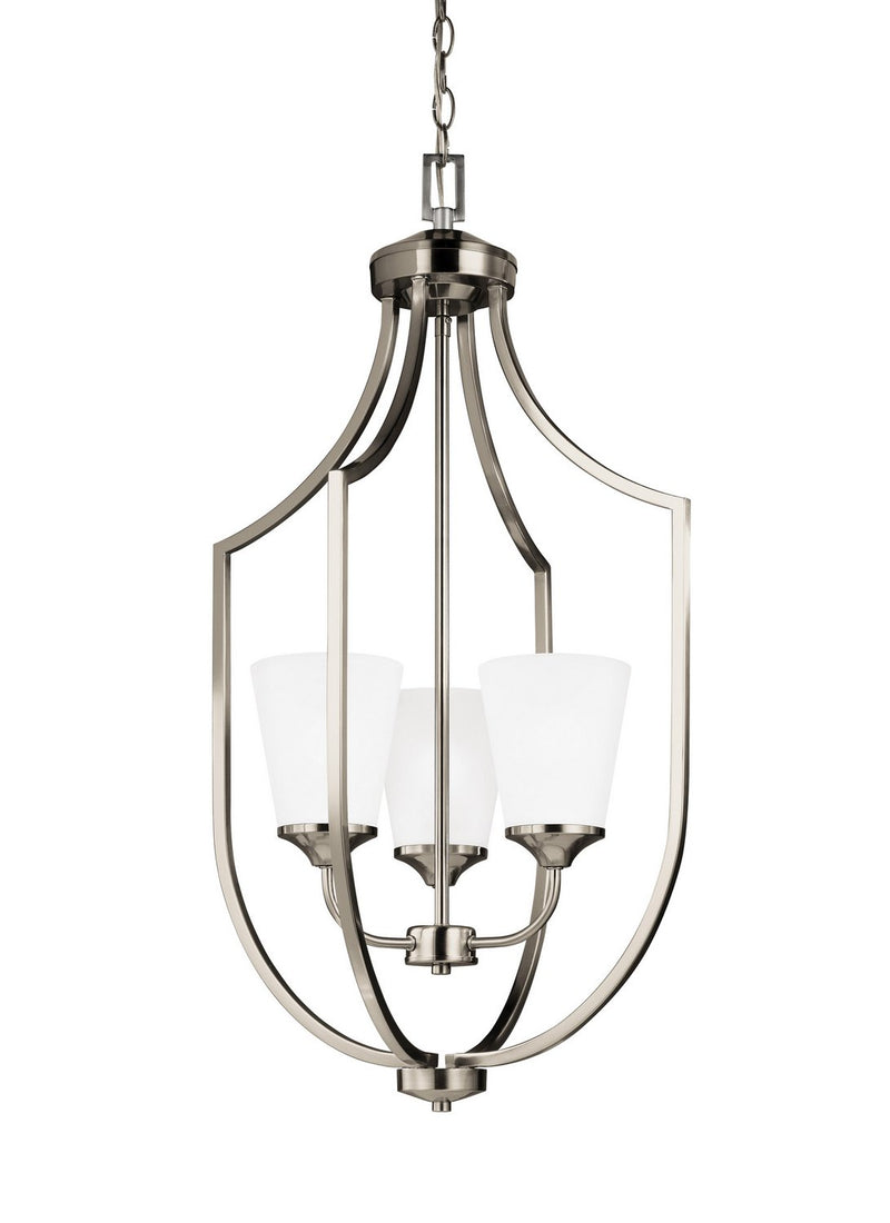 Hanford 3-Light Chandelier in Brushed Nickel