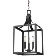 Labette Large 3-Light Chandelier in Black