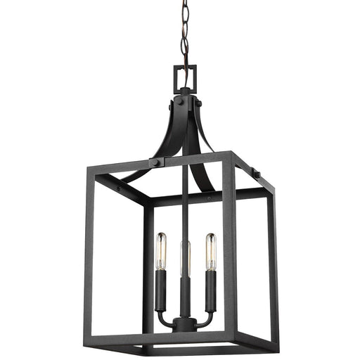 Labette Large 3-Light Chandelier in Black