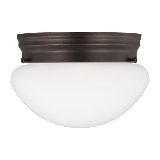 Webster One Light Flush Mount in Bronze
