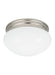 Webster One Light Flush Mount in Brushed Nickel