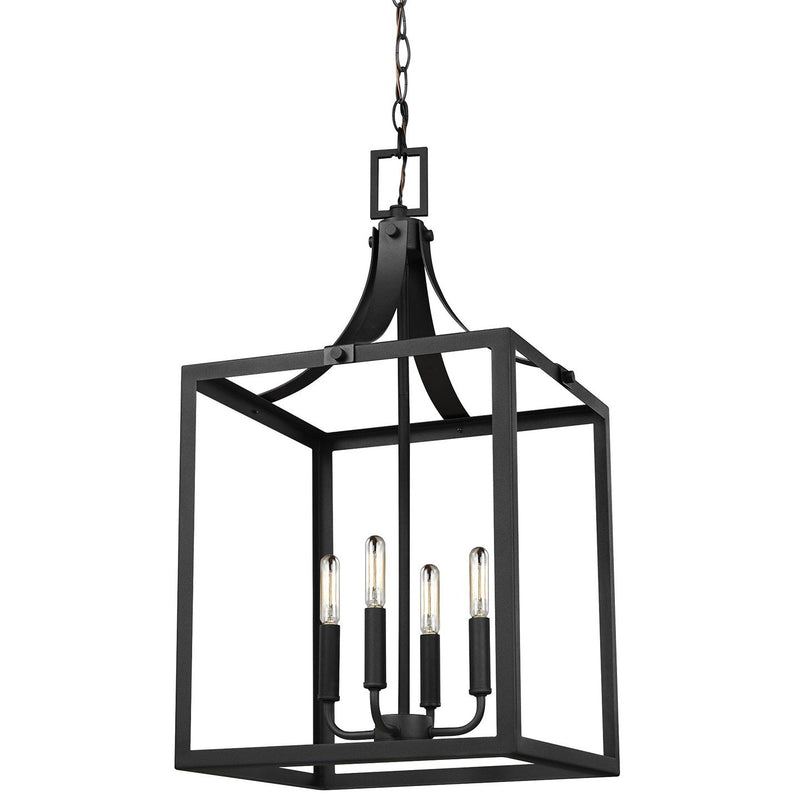 Labette 4-Light Chandelier in Black