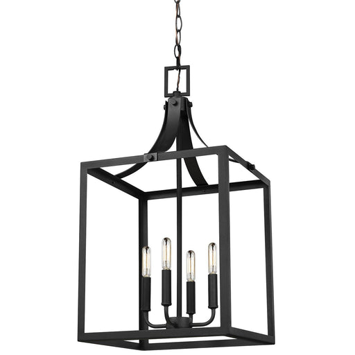 Labette 4-Light Chandelier in Black