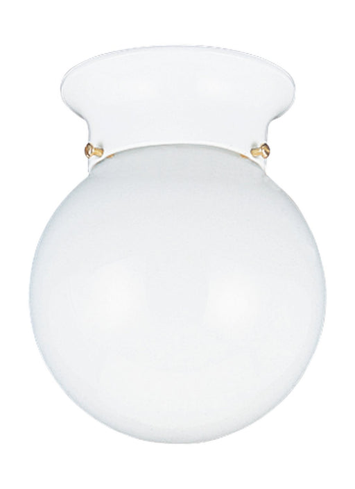 Tomkin Globe Flush Mount 5366 in White