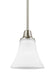 Metcalf One Light Mini-Pendant in Brushed Nickel