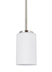 Oslo One Light Mini-Pendant in Brushed Nickel
