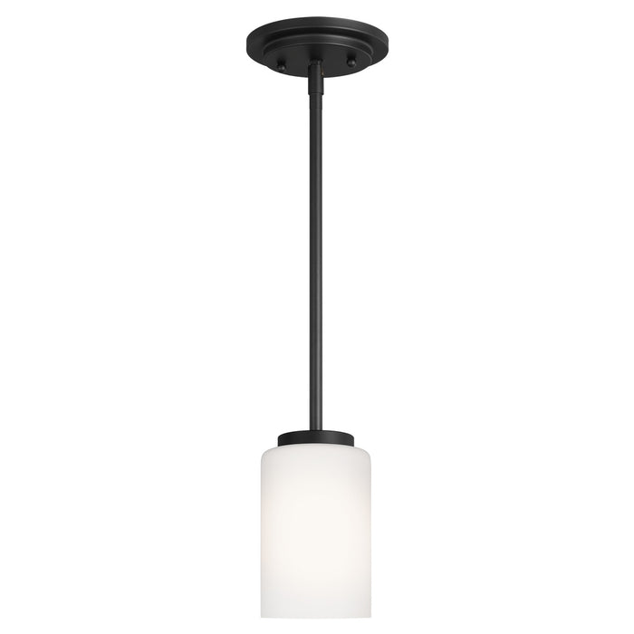 Oslo One Light Mini-Pendant in Midnight Black