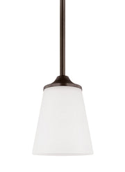 Hanford One Light Mini-Pendant in Bronze