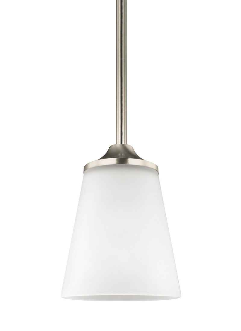 Hanford One Light Mini-Pendant in Brushed Nickel