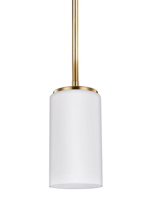 Alturas One Light Mini-Pendant in Satin Brass
