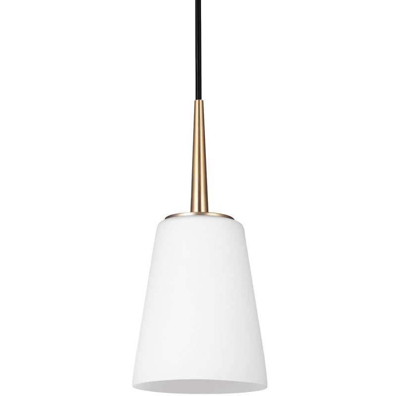 Driscoll Mini Pendant in Satin Brass