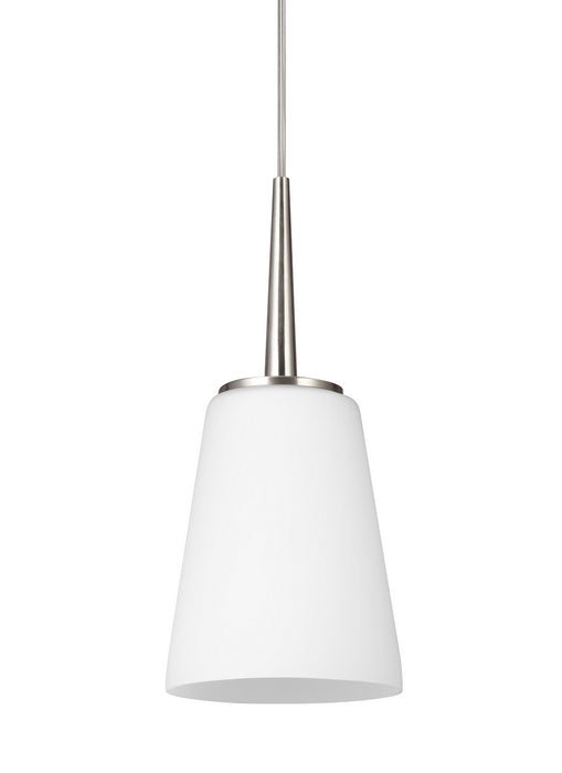 Driscoll One Light Mini-Pendant in Brushed Nickel