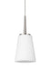 Driscoll One Light Mini-Pendant in Brushed Nickel