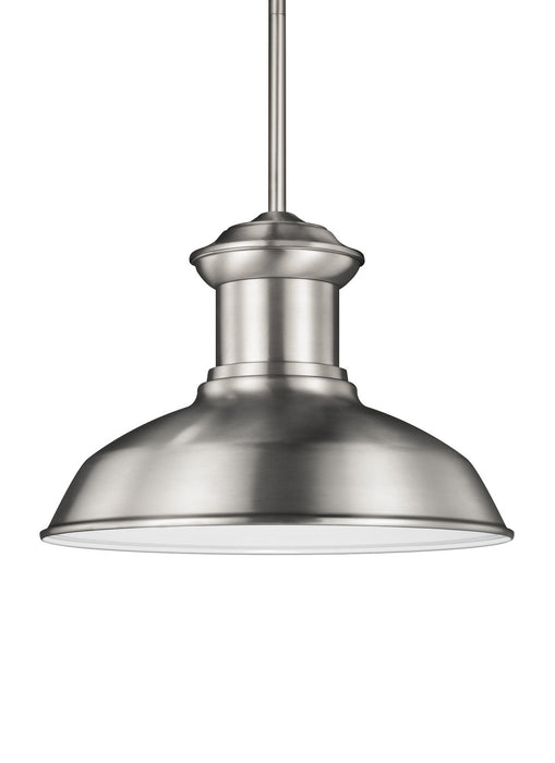 Fredricksburg One Light Outdoor Pendant in Satin Aluminum