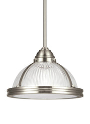 Pratt Street Prismatic Mini Pendant in Brushed Nickel