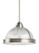 Pratt Street Prismatic Two Light Pendant in Brushed Nickel