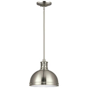 Pratt Street Metal Mini Pendant in Brushed Nickel