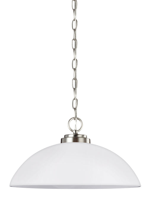 Oslo One Light Pendant in Brushed Nickel