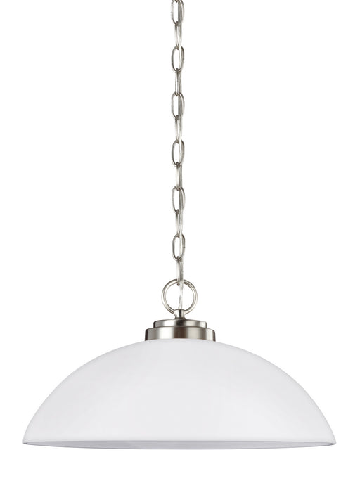 Oslo One Light Pendant in Brushed Nickel