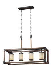 Dunning 4-Light Linear Pendant in Stardust