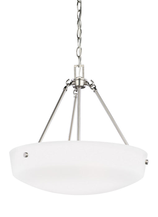 Kerrville Three Light Pendant in Brushed Nickel