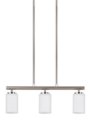 Oslo 3-Light Linear Pendant in Brushed Nickel