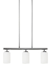 Oslo Three Light Island Pendant in Chrome
