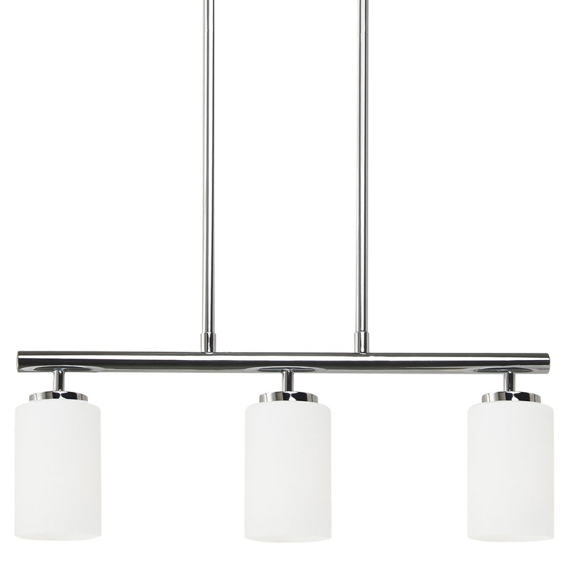 Oslo 3-Light Linear Pendant in Chrome