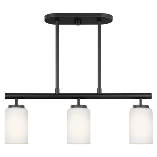 Oslo Three Light Island Pendant in Midnight Black