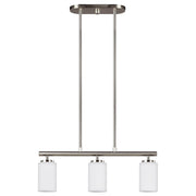 Oslo 3-Light Linear Pendant in Brushed Nickel