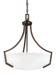 Hanford Three Light Pendant in Bronze