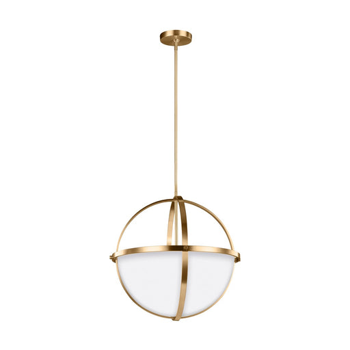 Alturas Three Light Pendant in Satin Brass