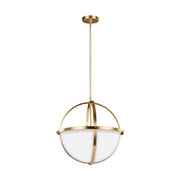 Alturas 3-Light Pendant in Satin Brass