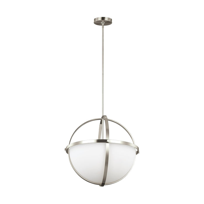 Alturas Three Light Pendant in Brushed Nickel