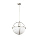 Alturas Three Light Pendant in Brushed Nickel