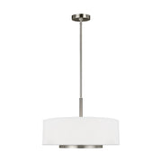 Nance Three Light Pendant in Brushed Nickel