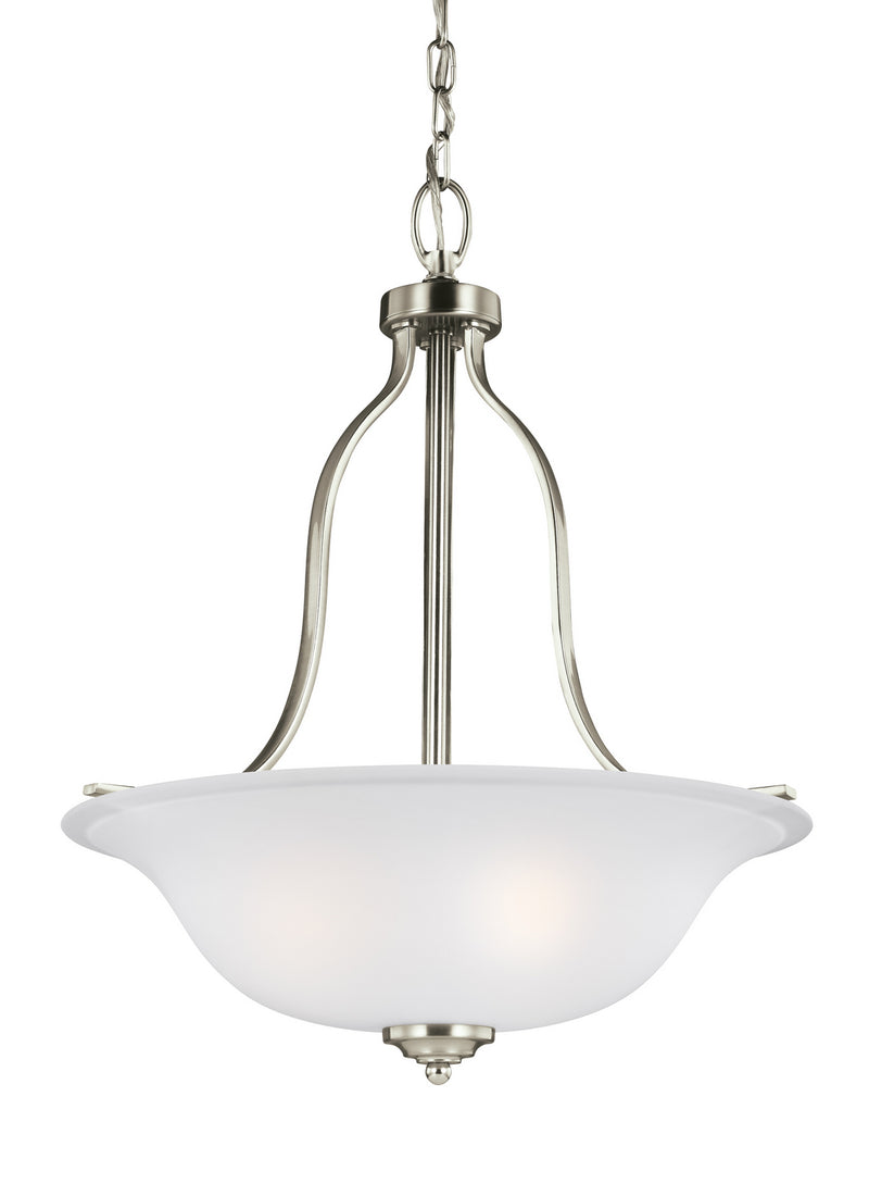 Emmons Three Light Pendant in Brushed Nickel