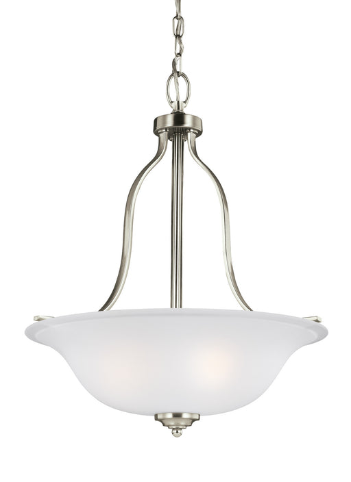 Emmons Three Light Pendant in Brushed Nickel