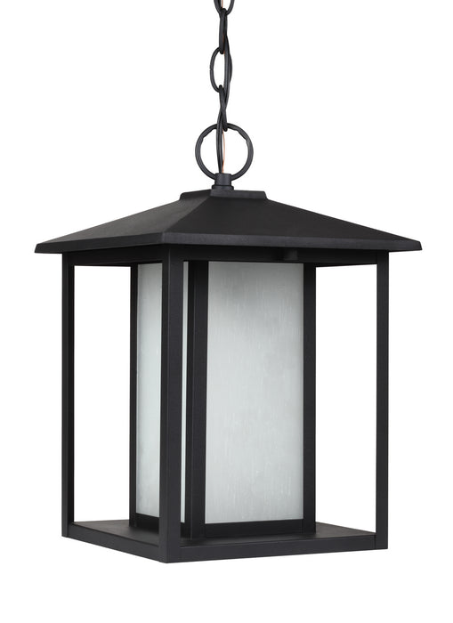 Hunnington One Light Outdoor Pendant in Black