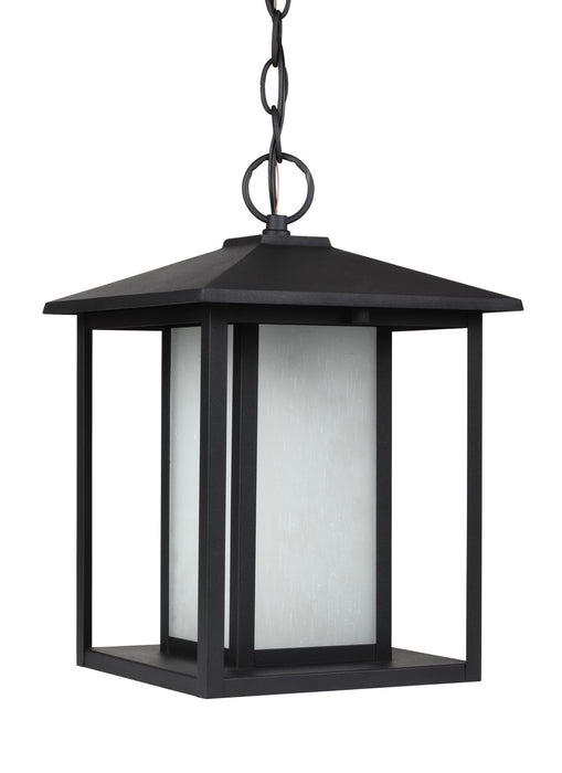 Hunnington One Light Outdoor Pendant in Black