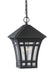 Herrington One Light Outdoor Pendant in Black