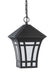 Herrington One Light Outdoor Pendant in Black