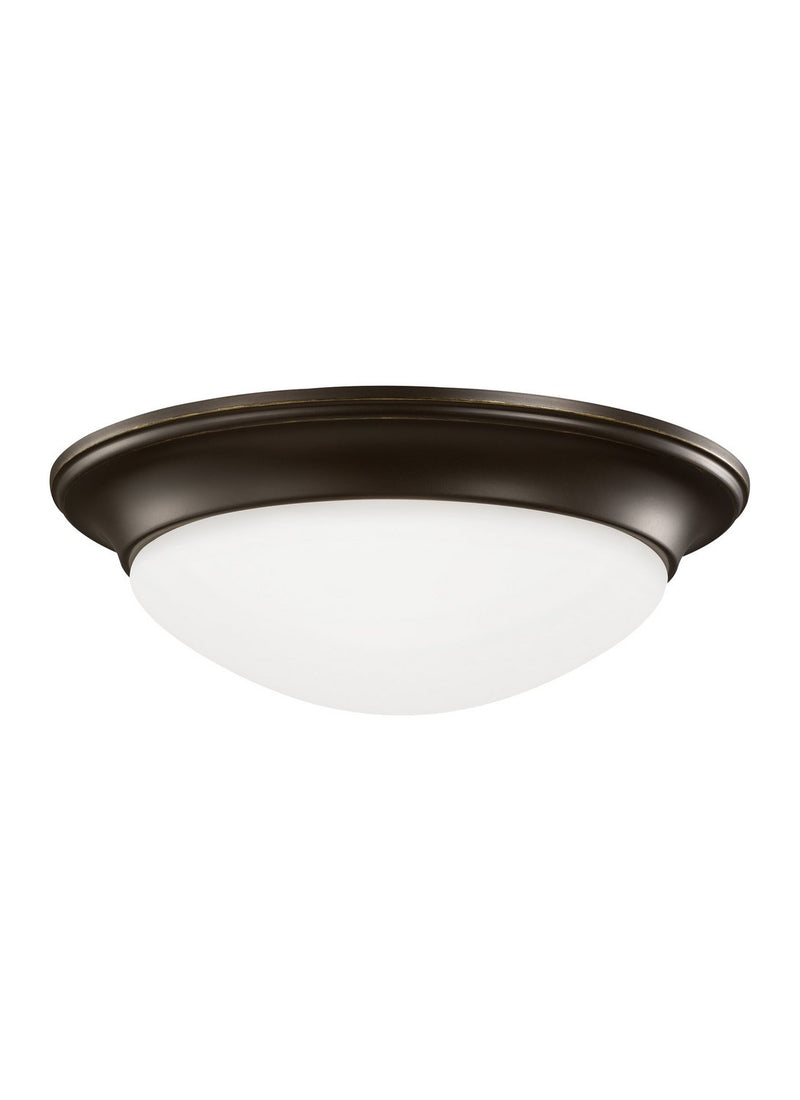 Nash 2-Light Flush Mount in Bronze
