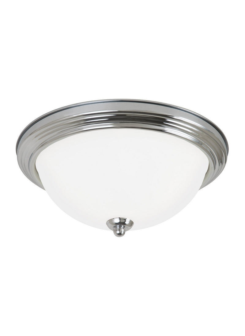 Geary One Light Flush Mount in Chrome