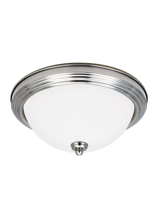 Geary Two Light Flush Mount in Brushed Nickel