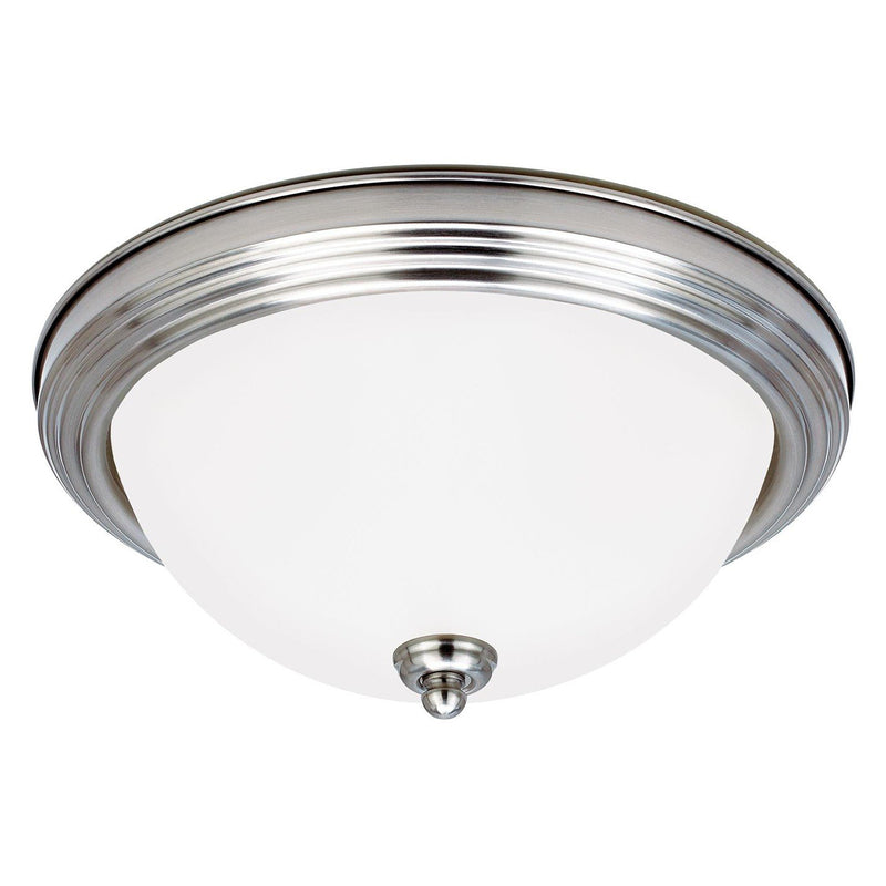 Geary 2-Light Flush Mount in Brushed Nickel