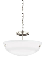 Kerrville 2-Light Convertible Pendant in Brushed Nickel