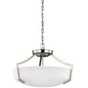 Hanford 3-Light Convertible Pendant in Brushed Nickel