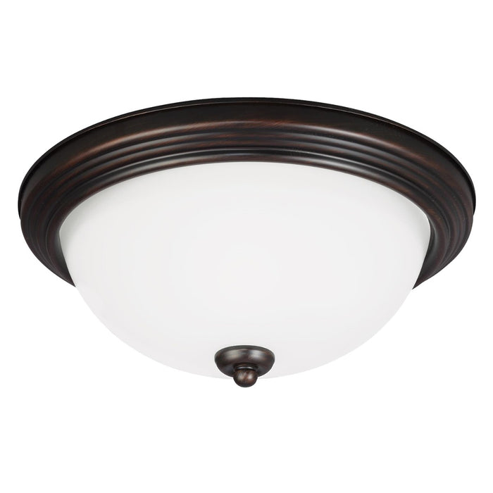 Geary One Light Flush Mount in Bronze